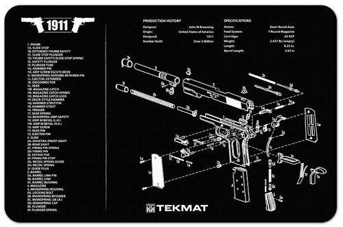 Tapete Limpeza/Manutenção TekMat Colt 1911