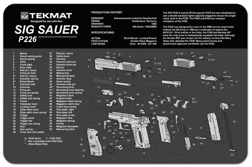 Tapete Limpeza/Manutenção TekMat Sig Sauer P226