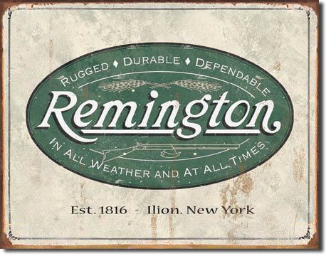Placa Decorativa Desperate Remington Logo