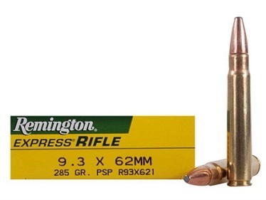 Caixa de 20 Munições Remington Express Cal.9,3X62 Core-Lokt PSP 285gr.