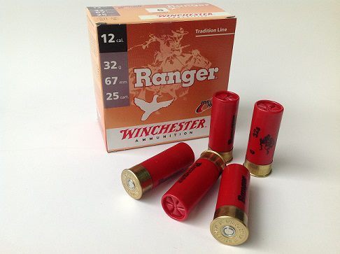 Caixa 25 Cartuchos Winchester Ranger Cal.12 32gr. Chumbo 6