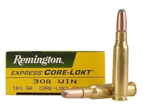 Caixa 20 Munições Remington Express Core-Lokt Cal. 308Win. SP 180 gr.