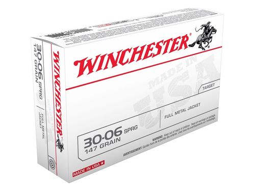 Caixa 20 Munições Winchester Target Cal.30-06Spring. FMJ 147gr.