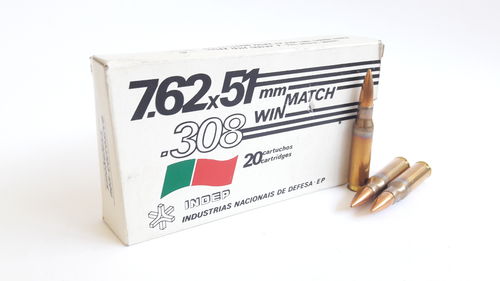 Caixa 20 Munições FNM Match Cal.308Win. FMJ 190gr.