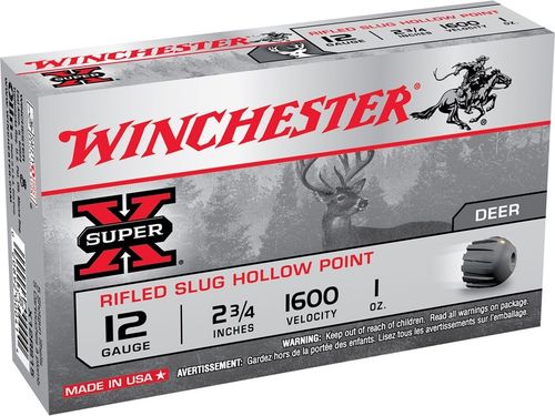 Caixa 5 Cartuchos Winchester Super-X Rifle Slug Cal.12