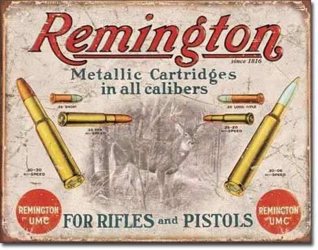 Placa Decorativa Desperate Remington For Rifles & Pistols