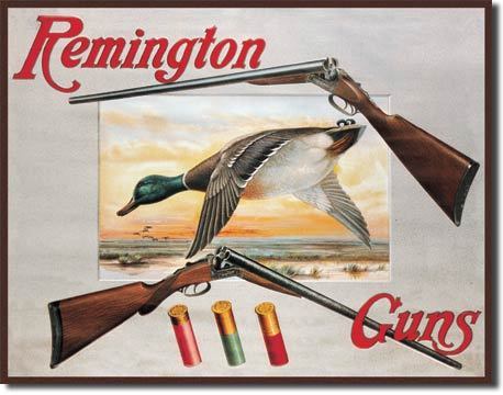 Placa Decorativa Desperate Remington Remington Shotguns and Ducks