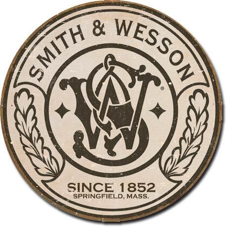 Placa Decorativa Desperate Smith & Wesson Round