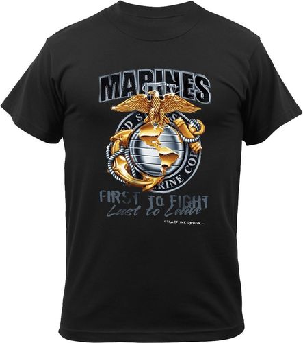 T-Shirt Rothco Marines Black