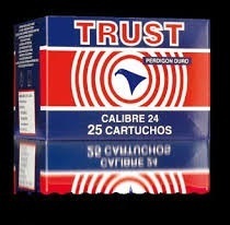 Caixa 25 Cartuchos Trust Cal.24 19gr. Ch.6