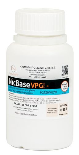 Nic Base VPG OPTIMA-0 70VG/30PG - 250ml - Chemnovatic