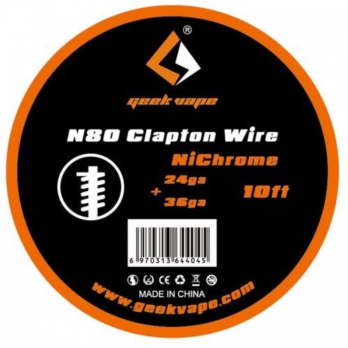 GeekVape N80 clapton wire/24ga+36ga (3m/Roll)