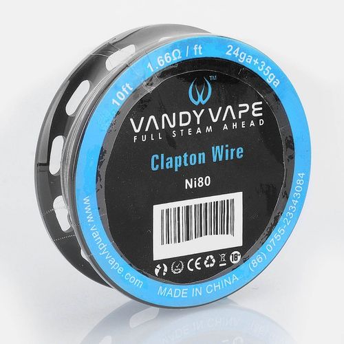 Ni80 Clapton Wire - 24GA + 35GA 3m (10 Feet) by Vandy Vape