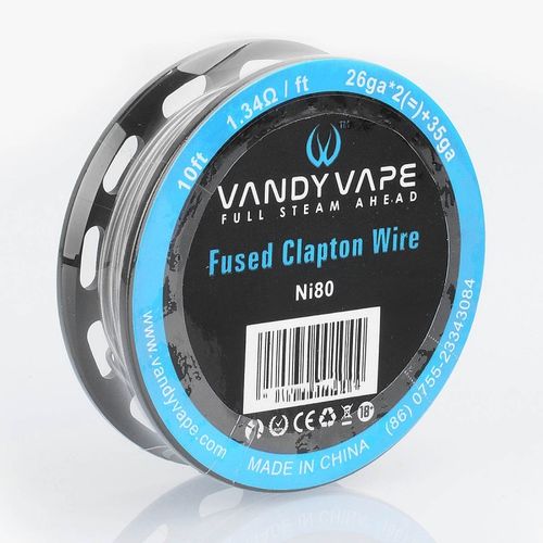 Ni80 Fused Clapton Wire - 26GA x 2 + 35GA 3m (10 Feet) by Vandy Vape