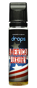 Drops American Luxury - 50ml em Unicorn bottle 60ml - (Preparado para adicionar 10ml NicShot)