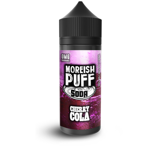 Moreish Puff Soda Cherry Cola Short Fill - 100ml em Unicorn bottle 120ml