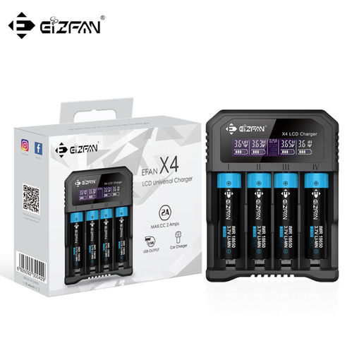 Efan X4 4-bay LCD Intelligent Charger