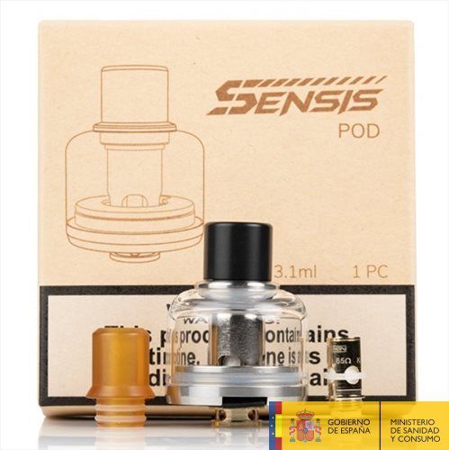 Innokin Sensis Pod Replacement 3,1 ml + S coil 0,25 ohm (1uni) + Drip Tip