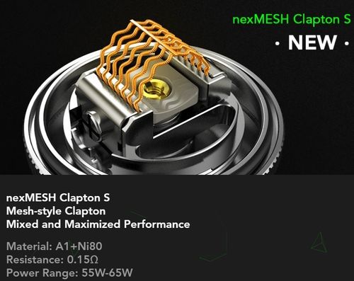 Wotofo NexMESH Clapton S (Ni80+A1 0.15 Ohms) - Pack 5 un
