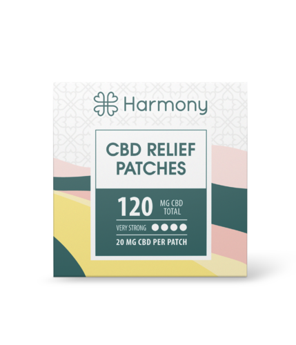 CBD Relief Patches 120mg (Total) 20mg (Per Patch) Pack 6 units