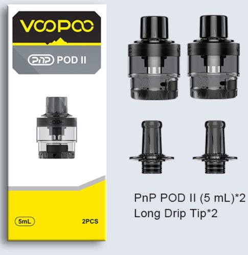 PNP Pod II Upgrade Version 5ml (Without Coil) by Voopoo - 2 uni BLACK